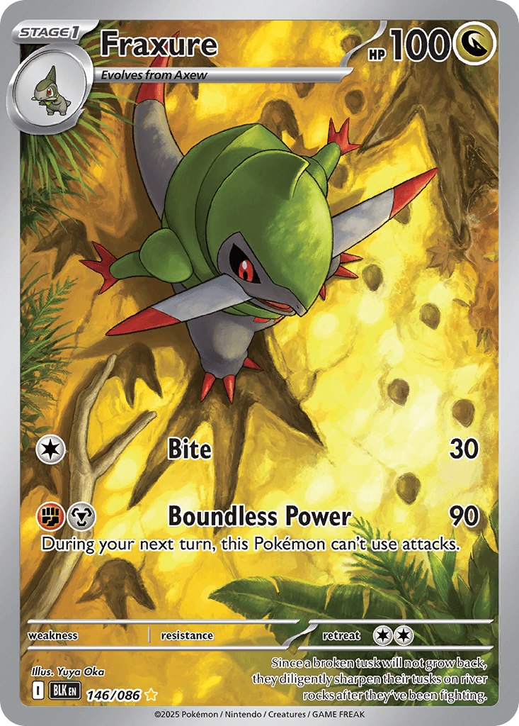 Fraxure (Black Bolt) #146 card art