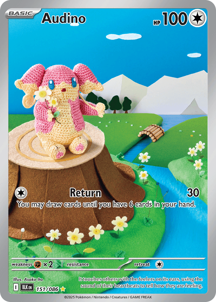 Audino (Black Bolt) #151 card art