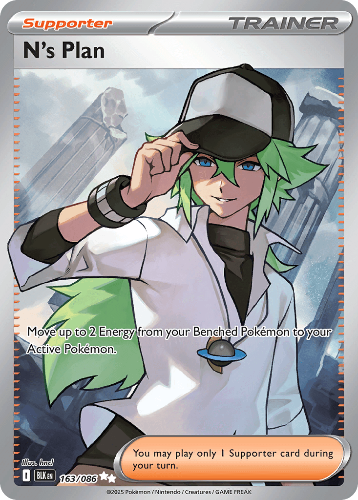 N's Plan (Black Bolt) #163 card art