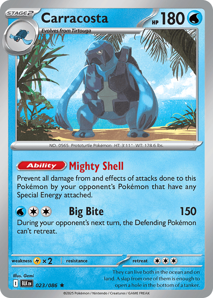 Carracosta (Black Bolt) #23 card art