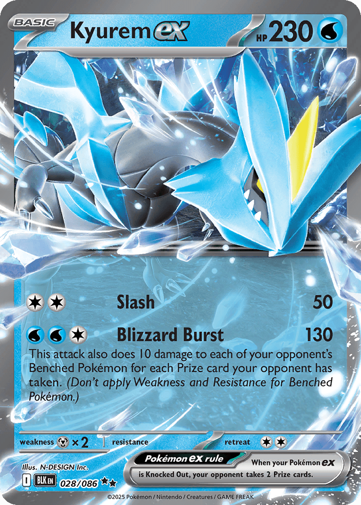 Kyurem ex (Black Bolt) #28 card art