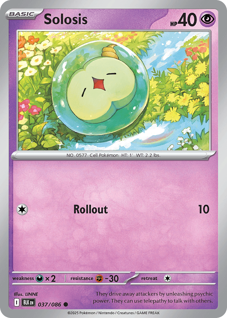 Solosis (Black Bolt) #37 card art