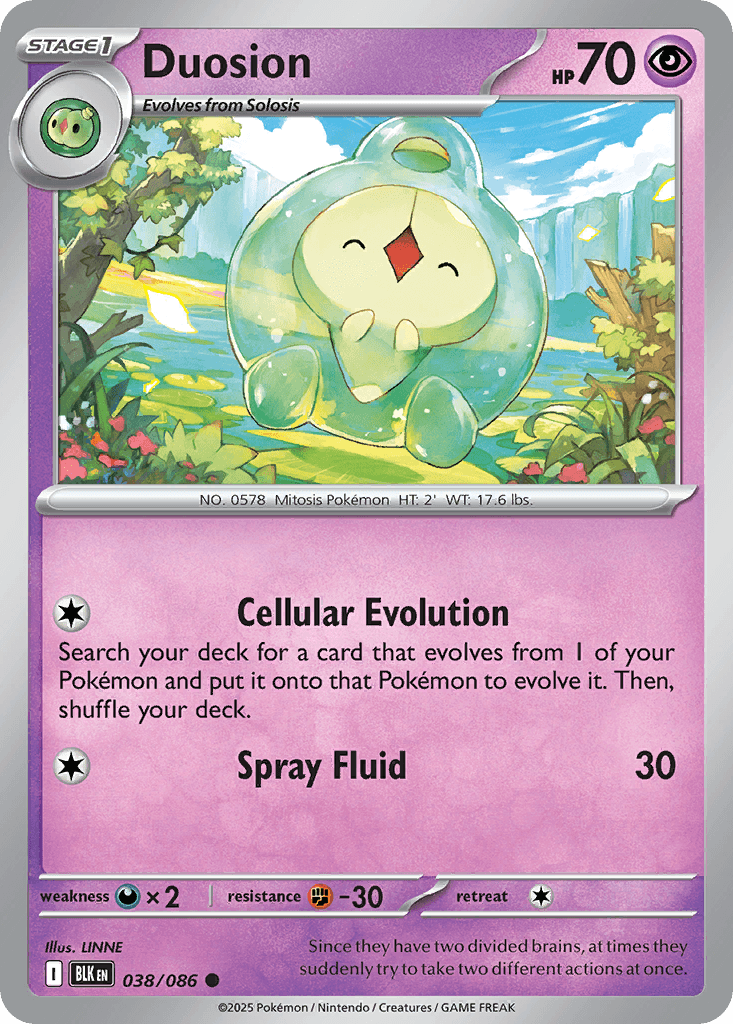Duosion (Black Bolt) #38 card art
