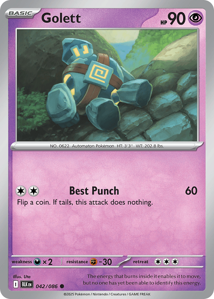 Golett (Black Bolt) #42 card art