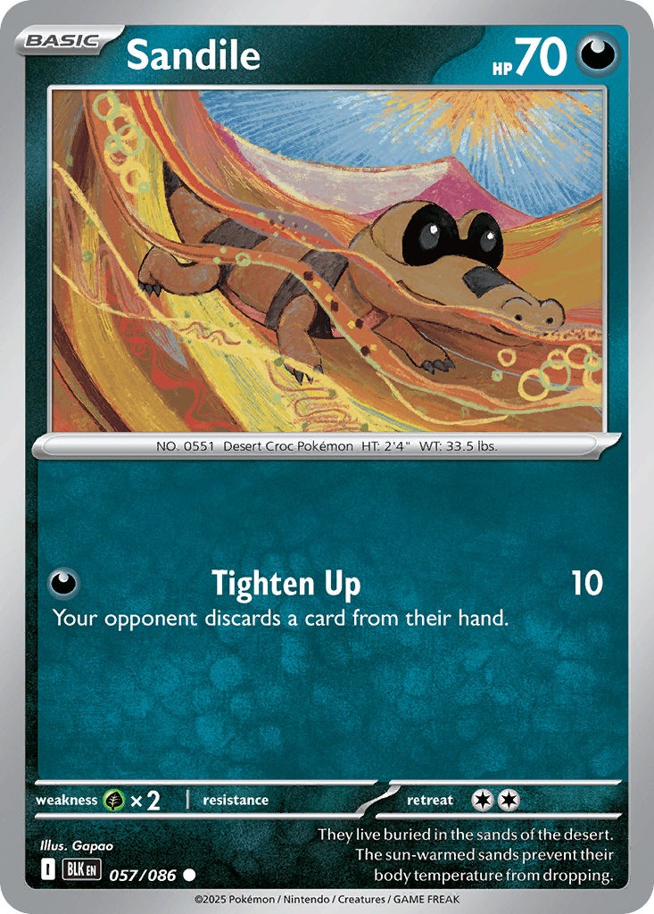 Sandile (Black Bolt) #57 card art