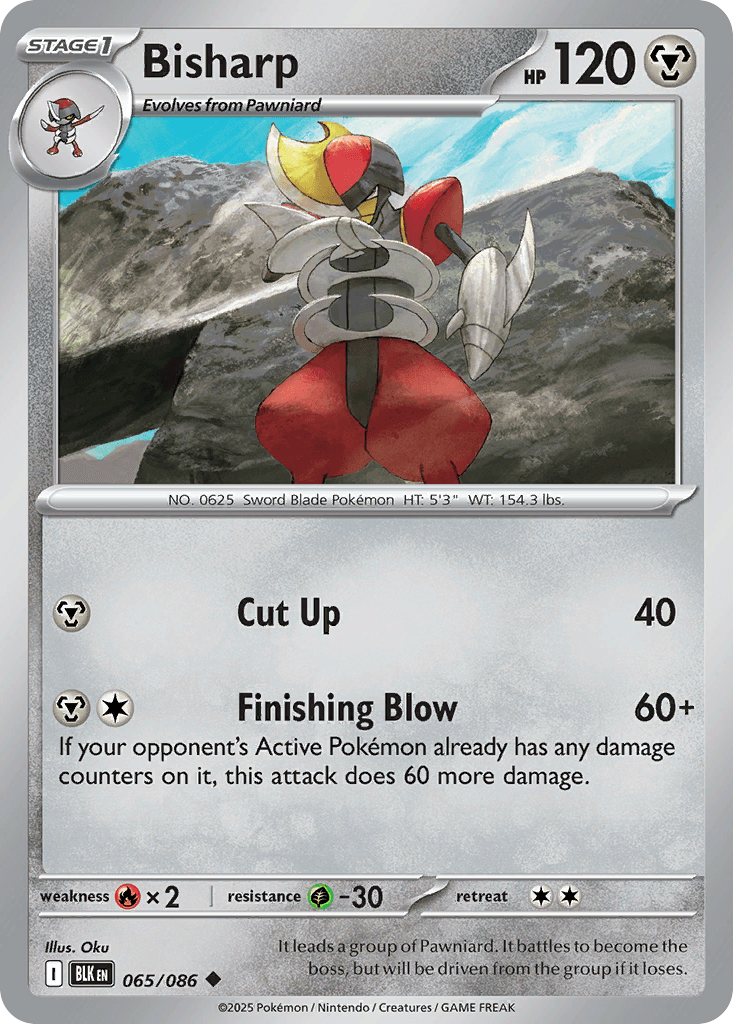 Bisharp (Black Bolt) #65 card art