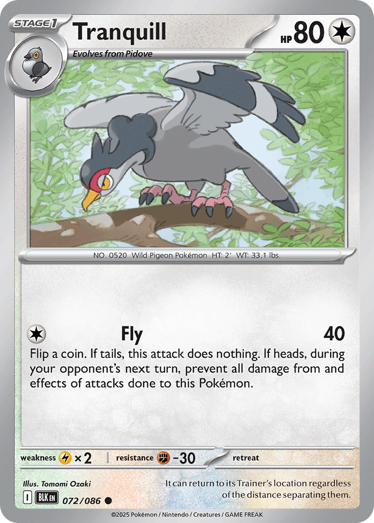 Tranquill (Black Bolt) #72 card art
