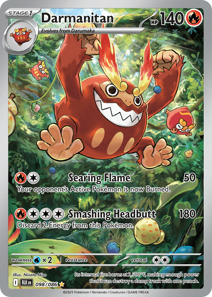 Darmanitan (Black Bolt) #98 card art